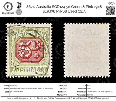 8674-australia-sgd124-5d-green-pink-1948-sc-j76-mip68-used-c13
