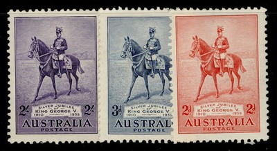 australia-gv-sg156-158-1935-silver-jubilee-set-m-mint-cat-42