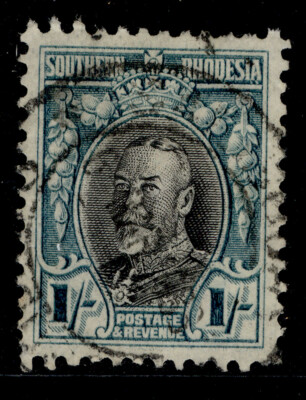 southern-rhodesia-gv-sg23a-1s-black-greenish-blue-fine-used-cat-50-perf-11