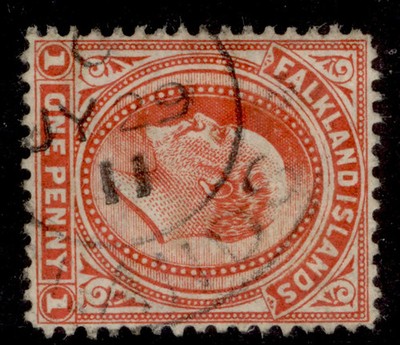 falkland-islands-edvii-sg44b-1d-vermilion-fine-used-wmk-sideways