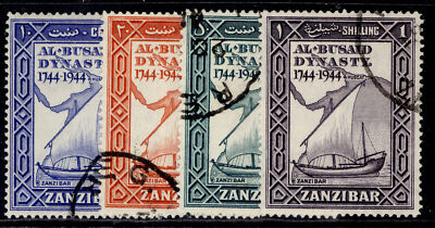 zanzibar-gvi-sg327-330-1944-bicentenary-of-al-busaid-dynasty-set-fine-used