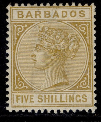 barbados-qv-sg103-5s-bistre-m-mint-cat-170