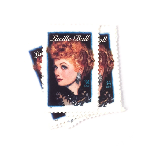 5-x-lucille-ball-unused-34-cent-white-us-postage-stamp-hollywood-actress-