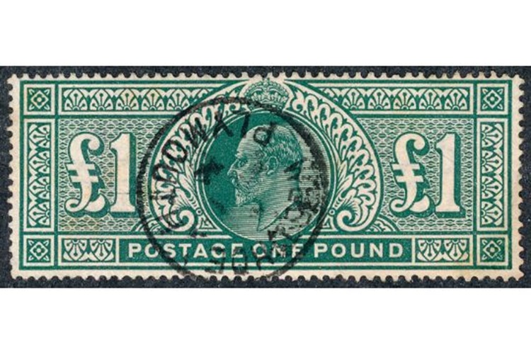 edvii-sg266-dull-blue-green-plymouth-post-mark-fine-used