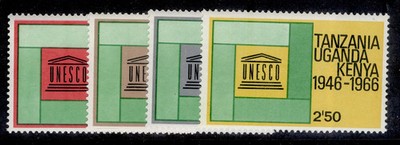 tanzania-qeii-sg231-234-1966-unesco-set-nh-mint