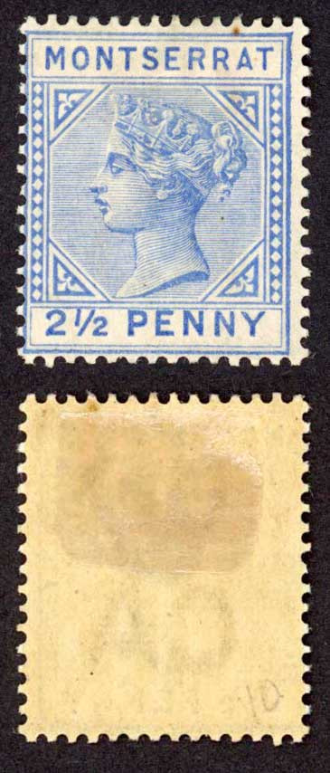 montserrat-sg10-2-1-2d-ultramarine-wmk-crown-ca-perf-14-m-m-cat-32-pounds