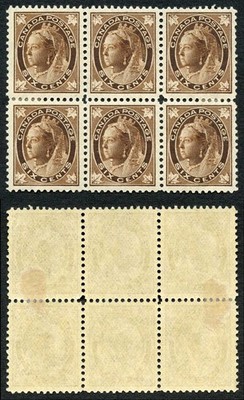 canada-sg147-6c-brown-middle-pair-u-m-mnh-unitrade-cat-2250-great-fresh-colour