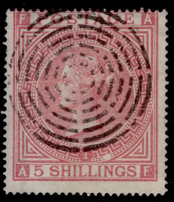 gb-qv-sg126-5s-rose-plate-1-fine-used-cat-500-telegraph-postmark-af
