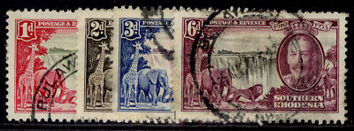 southern-rhodesia-gv-sg31-34-1935-silver-jubilee-set-used-cat-42