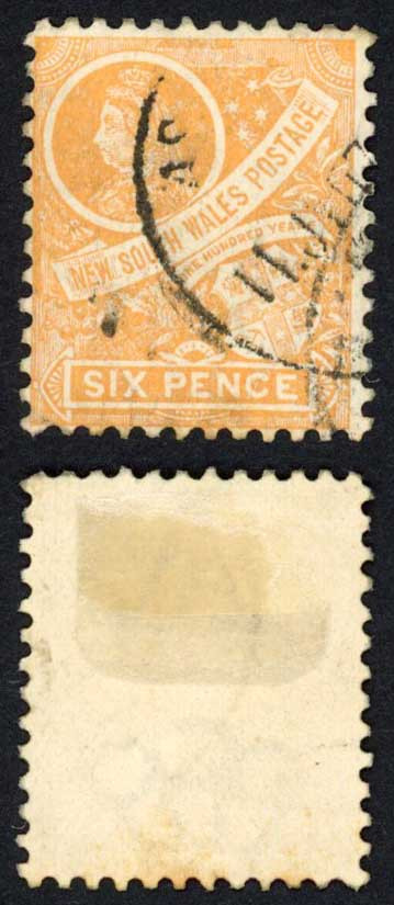 nsw-sg358-6d-orange-buff-wmk-double-a-used-tone-spot-cat-50-pounds