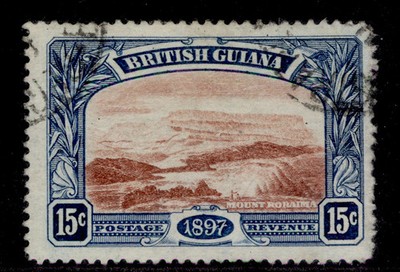 british-guiana-qv-sg221-15c-red-brown-blue-used-cat-32