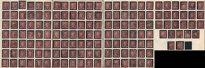 gb-1858-1d-plates-71-224-ex-77-sg43-mostly-fu-vfu
