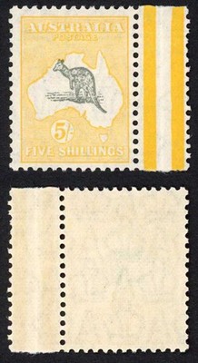 australia-sg111-5-grey-and-yellow-wmk-7-superb-fresh-u-m