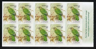 australia-sg3274-2009-australian-songbirds-booklet-pane-u-m