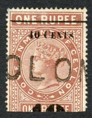 ceylon-telegraphs-sgt58-40c-on-1r-red-brown-type-53