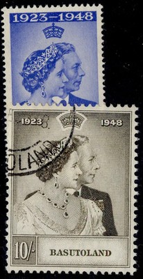 basutoland-gvi-sg36-37-1949-royal-silver-wedding-set-fine-used-cat-50
