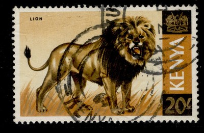 kenya-qeii-sg35-20s-yellow-ochre-yellow-orange-black-gold-fine-used