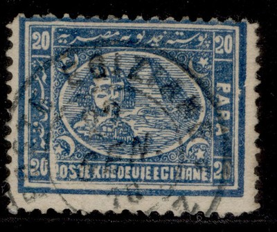 egypt-qv-sg30-20pa-blue-very-fine-used-cds-pmk