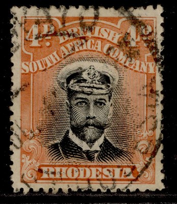 rhodesia-gv-sg216-4d-black-orange-fine-used-cat-16-perf-15-die-i