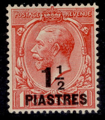 british-levant-gv-sg42b-1pi-1d-bright-scarlet-m-mint-cat-24