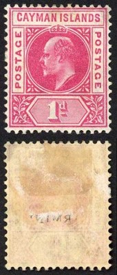 cayman-is-sg9-kevii-1d-wmk-mult-crown-ca-m-m-hinge-remainder-cat-25-pounds