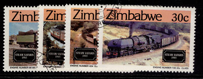 zimbabwe-qeii-sg653-656-1985-steam-safaris-set-fine-used