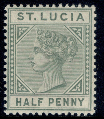 st-lucia-qv-sg31-d-dull-green-nh-mint-cat-18-die-i