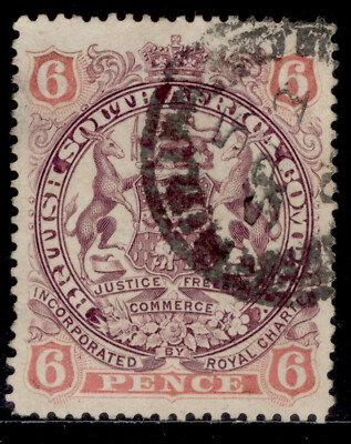 rhodesia-qv-sg33-6d-mauve-pink-fine-used-cat-28