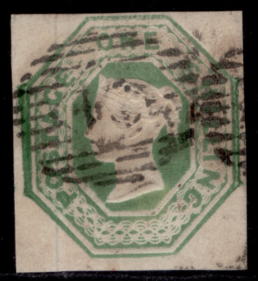 gb-qv-sg55-scarce-1s-green-cut-square-fine-used-cat-2000-one-silk-thread