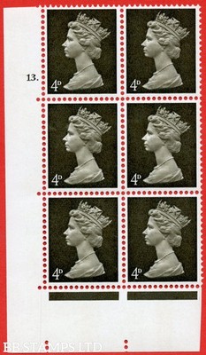 sg-732-u13-4d-deep-olive-brown-an-unmounted-mint-cylinder-block-of-6-b92758