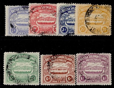 british-solomon-islands-edvii-sg1-7-1907-complete-set-fine-used-cat-375