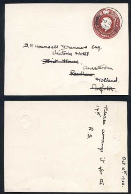 csp85-kgv-1-1-2d-brown-embossed-card-stamp-32-size-d-used