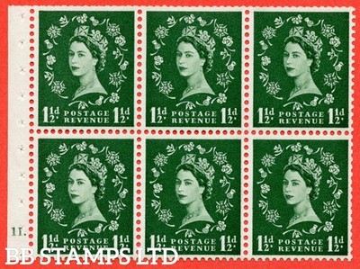sg-572l-sb65-1d-green-a-mounted-mint-booklet-pane-of-6-cylinder-g1-b45235