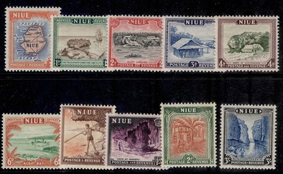 new-zealand-niue-gvi-sg113-122-1950-complete-set-m-mint-cat-22