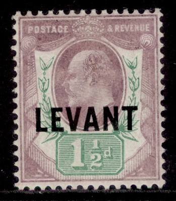 british-levant-edvii-sg-l3a-1d-pale-dull-purple-green-m-mint-cat-25-chalky