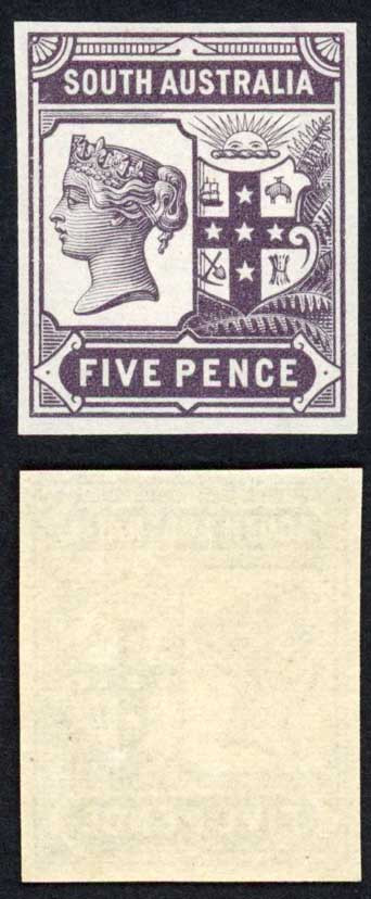 south-australia-1894-5d-colour-trial-in-light-purple-no-wmk-paper-fresh-u-m