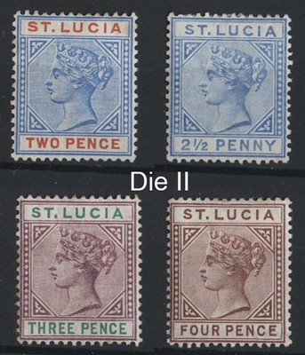st-lucia-1891-die-ii-2d-2d-3d-4d-fresh-m-mint-sg45-48-c56