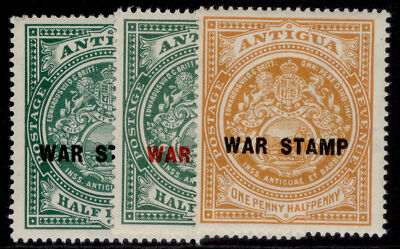 antigua-gv-sg52-54-1916-war-tax-set-nh-mint