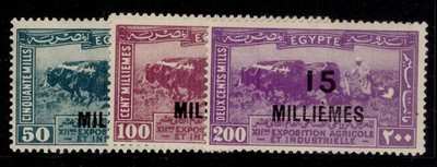 egypt-sg135-137-1926-set-m-mint