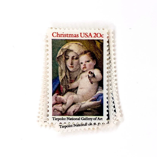 us-unused-10-x-madonna-and-child-20-cents-christmas-1982-stamps