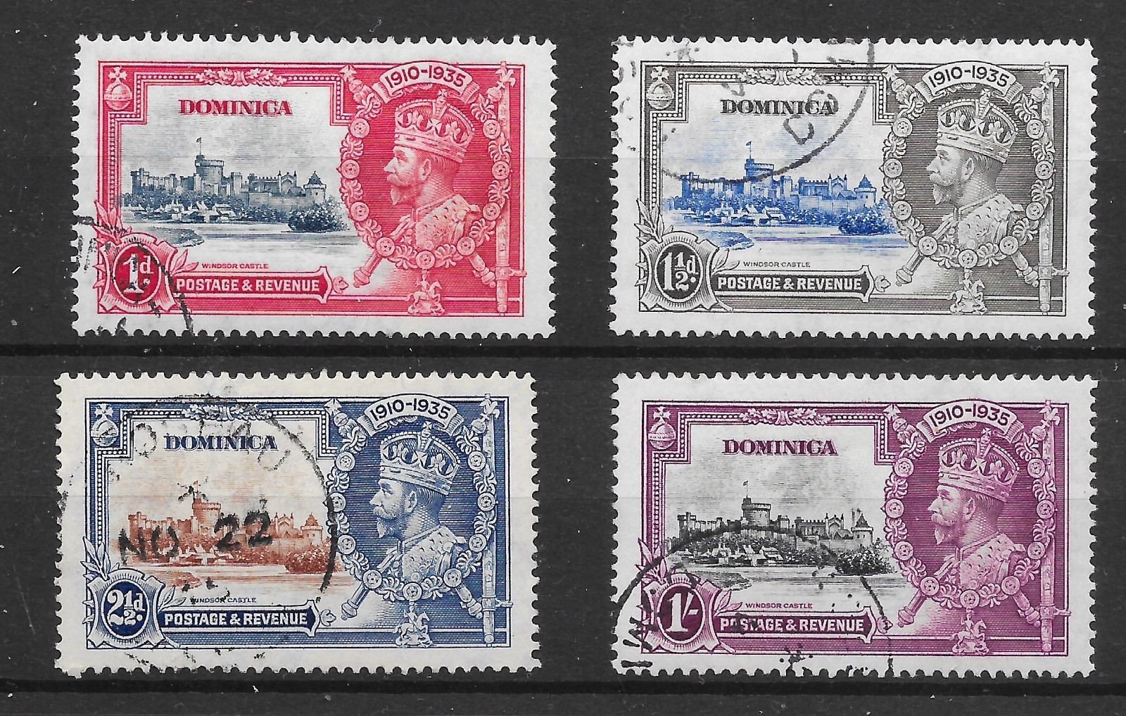 dominica-sg92-5-1935-silver-jubilee-used