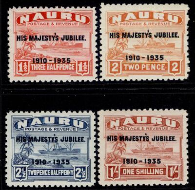 nauru-gv-sg40-43-1935-silver-jubilee-set-vlh-mint-cat-10