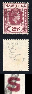 mauritius-sg259-25c-damage-s-flaw-superb-used-not-listed-in-sg