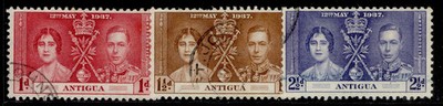 antigua-gvi-sg95-97-1937-coronation-set-fine-used