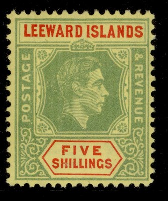 leeward-islands-gvi-sg112c-5s-bright-green-red-yellow-nh-mint-cat-85