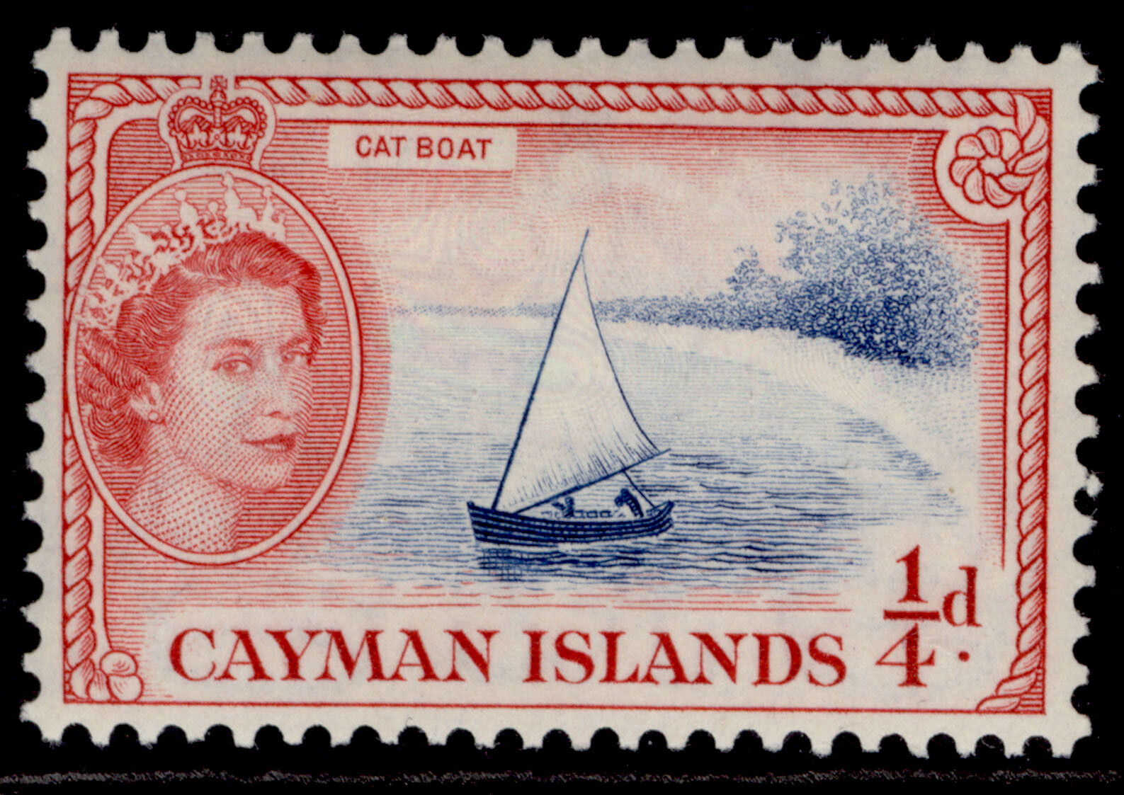 cayman-islands-qeii-sg148-d-deep-bright-blue-rose-red-m-mint