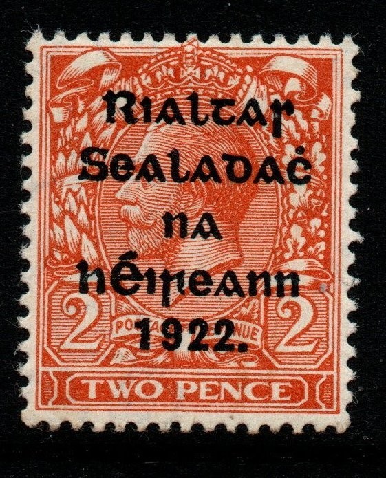ireland-sg13-1922-2d-orange-die-ii-mtd-mint
