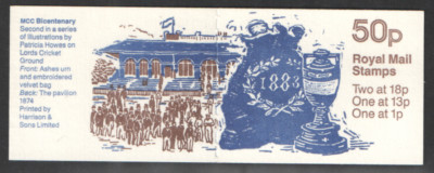 fb40-1987-bicentenary-of-mcc-2nd-cricket-booklet-complete-unmounted-mint