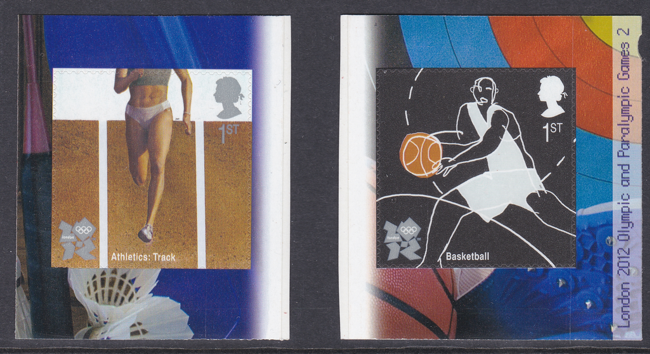 pm22-2009-sg3022-3023-olympics-track-basketball-singles-from-pm-booklet-u-m