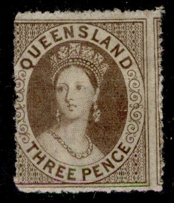 australia-queensland-qv-sg16-3d-brown-m-mint-cat-95